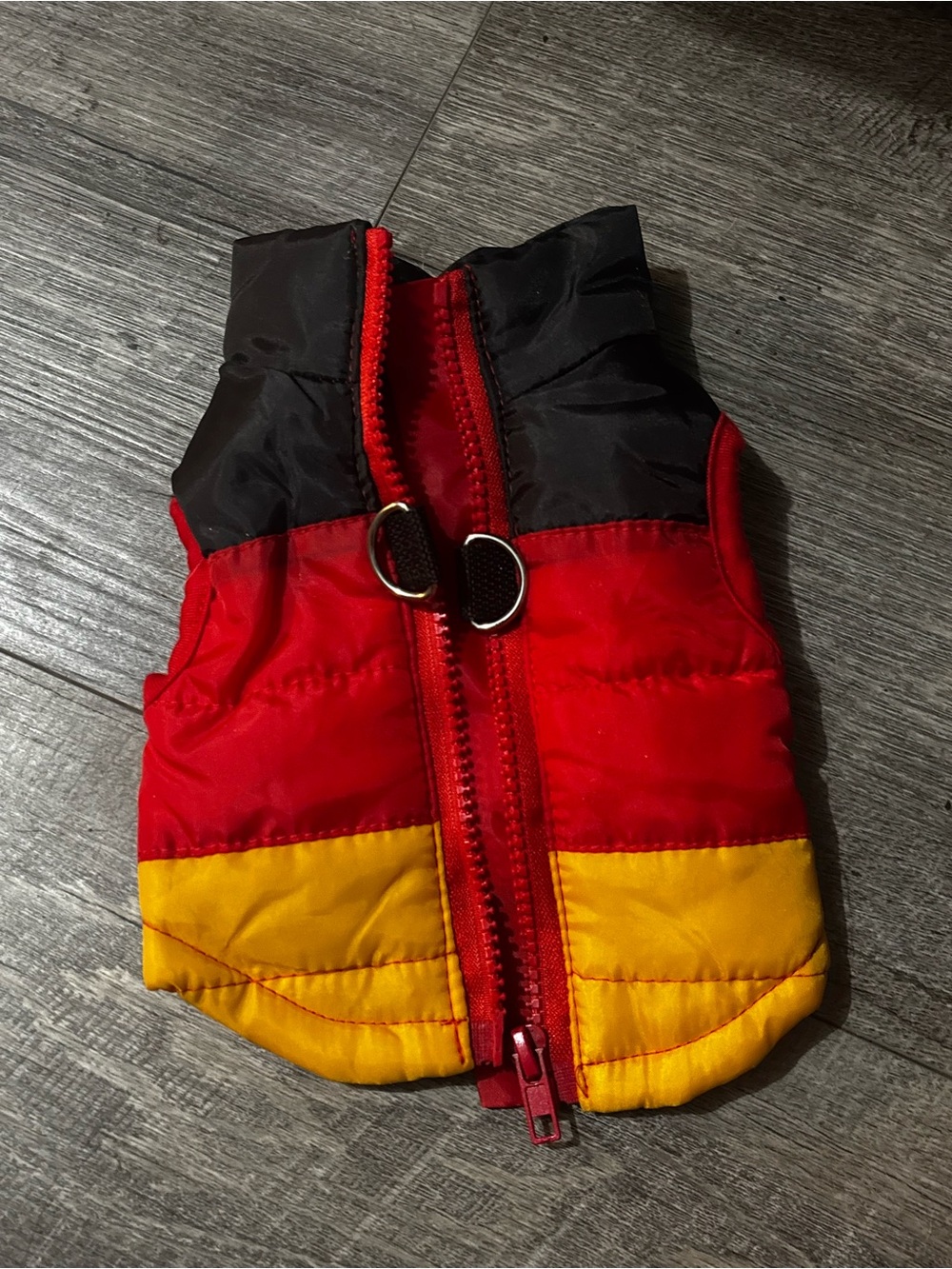 Red and Yellow Puffer Costume Vest - Unbranded